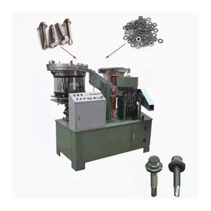 Önfúró csavaros alátét összeszerelő gép